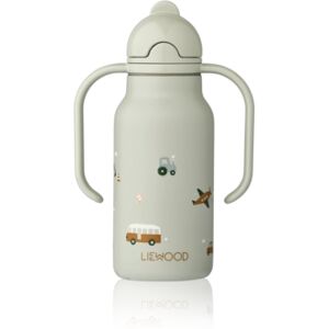 LIEWOOD Gourde enfant poignees Kimmie inox vehicle/dove blue