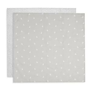 Jollein Lange gaze de Coton 70x70cm DottedRabbit Nougat GOTS (2 pcs) par Jollein - Langes