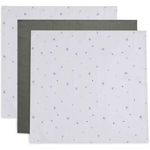 Jollein Lange gaze de Coton Small 70x70cm Stargaze Leaf Green (3 pcs) par Jollein - Langes