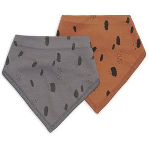 Jollein Bavoir Bandana Spot Caramel (2pcs) - Bavoir bandana