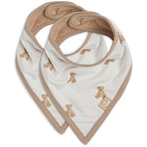 Jollein Bavoir Bandana Teddy Bear GOTS (2pcs) - Bavoir bandana