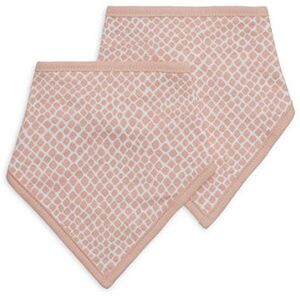 Jollein Bavoir Bandana Snake Rose Pale (2pcs) - Bavoir bandana