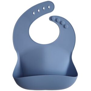 Mushie Bavoir silicone Mushie Bleu - Bavoir silicone