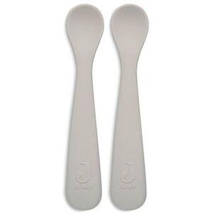 Jollein Cuillère souple Silicone Nougat (2pack) - Couverts bébé