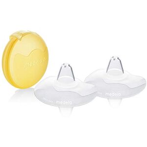 Medela Bouts de sein  Contact Sans BPA, silicone souple ultra-fin, lot de 2, 16mm, taille S - Publicité