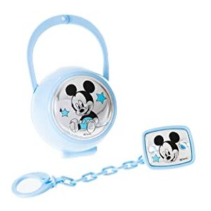 VALENTI & CO. Disney Baby Attache sucette et range-sucette avec box Mickey Mouse en argent - Publicité