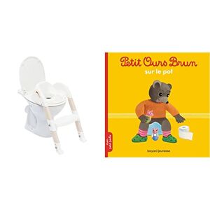 Reducteur WC Kiddyloo marron glacé/blanc THERMOBABY