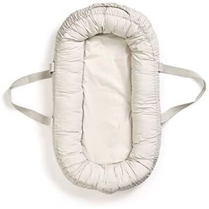 Elodie Details Reducteur de Lit Bebe Baby Nest Cocon Bebe Portable pour Nouveau-né, Lavable 100% Coton 78x45 cm Vanilla White - Publicité