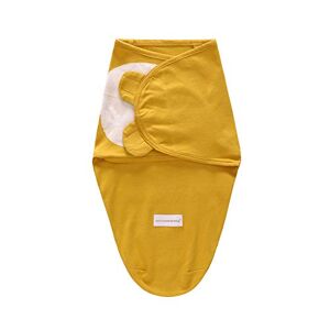 Miracle Baby Couverture D'emmaillotage pour Bébé, Sac de Couchage Emmaillotage Bébé, en 100% Coton, 0-3 Mois (Jaune) - Publicité