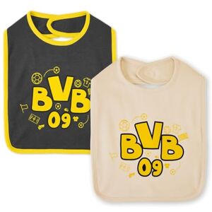 Borussia Dortmund Lot de 2 Bavoirs BVB-Chic et Pratique pour Les Petits Borus, Multicolore, Taille Unique Mixte bébé - Publicité