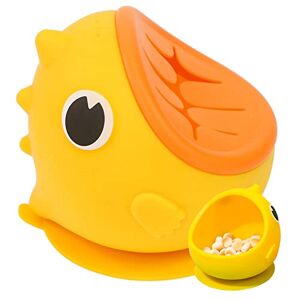 FIYSON Bols Pour Bébé, D'alimentation En Silicone Pour Bébé, Bols À Succion Pour Bébé Et Tout-Petit, Bol En Silicone Sans BPA Pour Les Bébés De 4 Mois Et Plus (Jaune) - Publicité