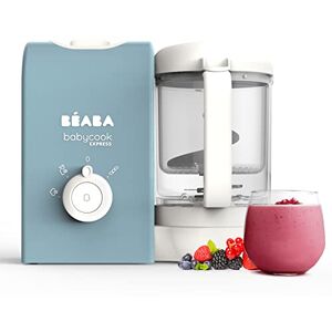 Béaba BEABA, Babycook Express, Robot Bébé 4 en 1 Mixeur-Cuiseur, Cuisson Express 15min, Mixage sur-mesure, Cuisson Vapeur Douce et Saine, Décongélation, Texture Homogène, Capacité 1 250 ml, Bleu Baltique - Publicité