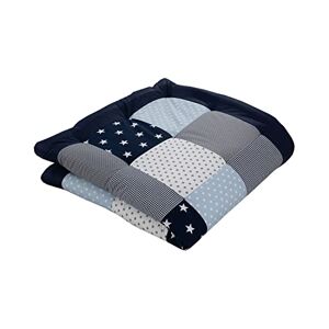 ULLENBOOM Tapis d'éveil  pour bébé 120x120 cm 100% OEKO-TEX Fabriqué dans l'UE, épais rembourré BLEU CLAIR GRIS Idéale comme tapis de jeux bébé, tapis de motricité et tapis de sol pour enfant - Publicité