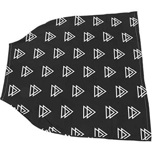 LJCM Mères Allaitement Couverture Tissu Respirant Alimentation Et Serviette D'Allaitement Chaud Et Doux Imprimé Pépinière (Motif triangulaire à base noire) - Publicité