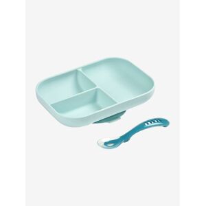 Set Vaisselle 2 Pièces Silicone Beaba Bleu BLEU TU - Publicité