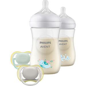 Coffret bébé Naturel Responce 2 biberons décors