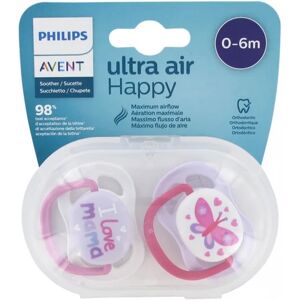 Avent Sucettes Ultra Air Happy 0-6M 2uts