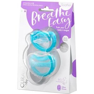 Curaprox Baby Breath Easy Sucette Taille 1 Bleu Duo 2uts - Publicité