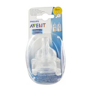 Avent Tétine Airflex Silicone Débit lent 0 mois+