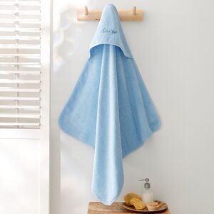 Colombine des petits Cape de bain bébé personnalisable - Colombine des petits Bleu Cape de bain : 80x80cm