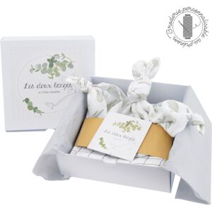 LITTLE CREVETTE Coffret personnalisé Doux Langes - lot Cactus