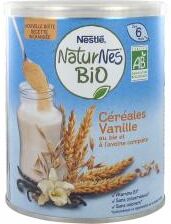 Nestlé Naturnes Bio Céréales Vanille Dès 6 Mois 240 g - Boîte 240 g