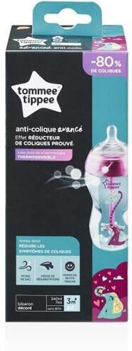 Tommee Tippee Biberon Anti-Colique Avancé Décoré Fille 340ml