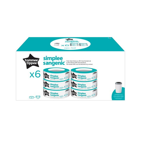 Tommee Tippee Simplee Sangenic 6 recharges