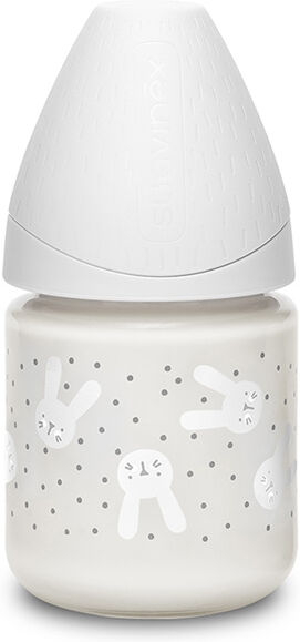 Suavinex Biberon en Verre Tétine Ronde Débit Lent Hygge Baby 120ml