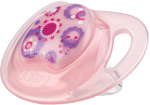 Nuby Sucette PP PRISM Silicone Orthodontique Rose 6-18 mois