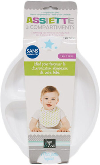 Lysse Baby Assiette Bébé 3 Compartiments