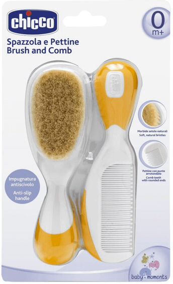 Chicco Brosse et Peigne Orange 2 pièces