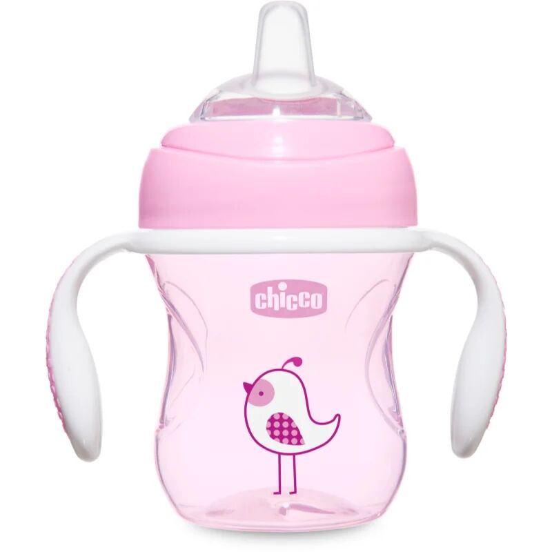 Chicco Transition tasse d?apprentissage avec supports 4m+ Pink 200 ml