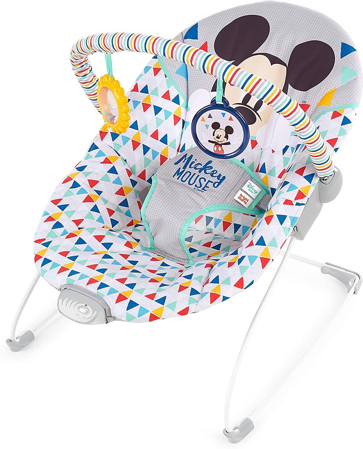 Bright Starts DISNEY BABY Mickey Transat avec siege vibrant Happy Triangles