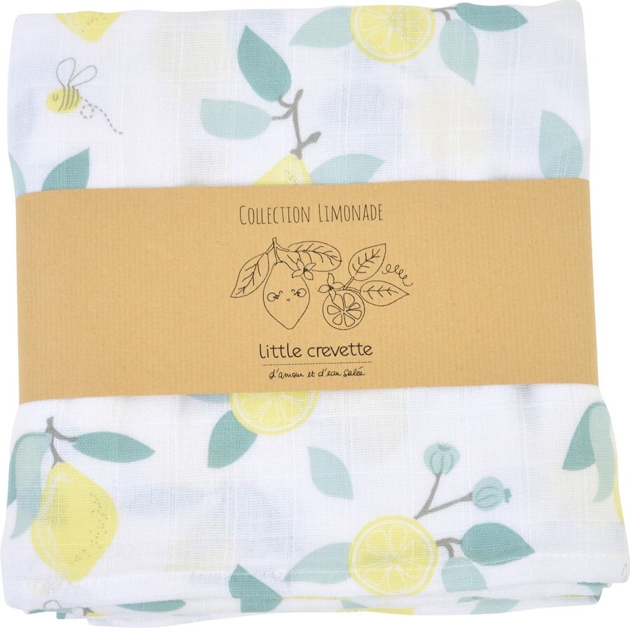 LITTLE CREVETTE Maxi-lange bébé coton bio* imprimé Limonade