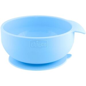 Chicco Ciotola in Silicone per Alimenti Semiliquidi Colore Azzurro, 1 Pezzo