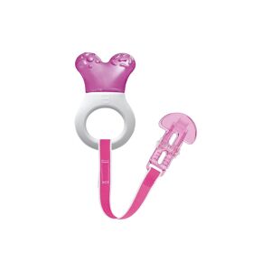 MAM Mini Cooler & Clip Dentaruolo Rinfrescante dai 2+ Mesi Rosa, 1 Pezzo