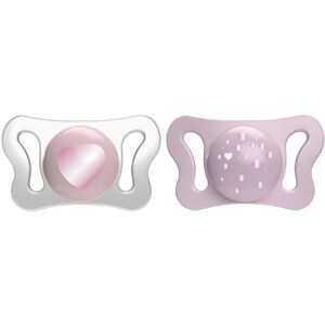 Chicco PhysioForma - Micrò Succhietto 0-2M Tettarella in Silicone Rosa, 2 Pezzi