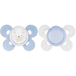 Chicco PhysioForma - Comfort Succhietto 0-6M Tettarella in Silicone Blu, 2 Pezzi