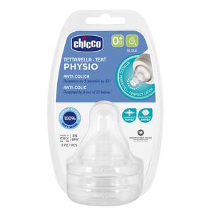 Chicco Tettarella Perfect5 In Silicone Flusso Normale +0 M 2 Pezzi