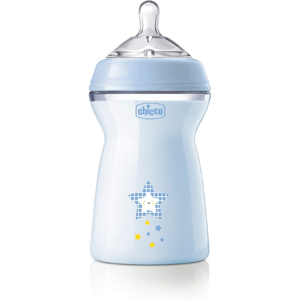 Chicco Biberon Natural Feel PP 6 Mesi+ 330 ml Azzurro