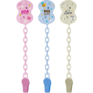 Chicco Clip Con Catenella Mixed Colors 1 Pezzo