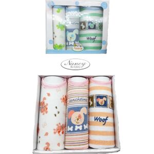 NANCY BABY 3pz Bavetta Art 858 Colore A Scelta Misura Unica CIELO UNICA