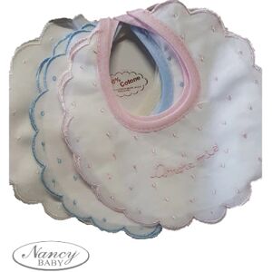 NANCY BABY Bavetta Art 229 Colore A Scelta Misura Unica BIANCO-BIANCO UNICA