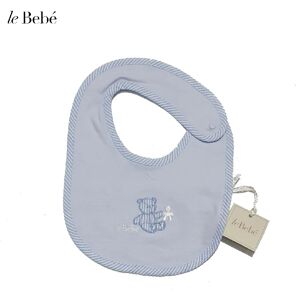 LE BEBE' Bavetta Neonato Art Lbb2485 Colore Foto Misura Unica CELESTE UNICA