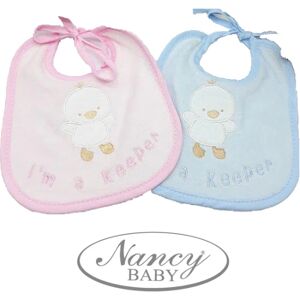 NANCY BABY Bavetta Art 1351/9 Colore A Scelrta Misura Unica BIANCO-ROSA UNICA