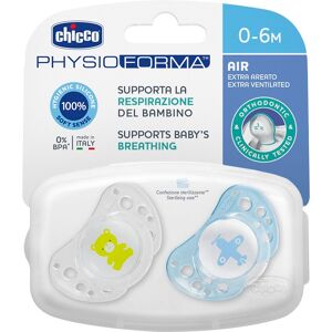 chicco succhicco air boy silicone 0-6 mesi 2 pezzi