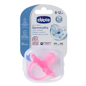 Chicco Gommotto Silicone Rosa 6-12 Mesi 1 Pezzo - Succhietto Morbido per Bambini