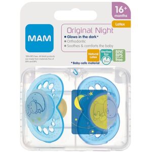 Baby Italia Mam Succhietto Night Caucciù Doppio Maschio 16Mesi+