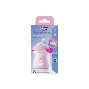 Chicco CH Bib.NatFeel*PL Girl2m+250ml